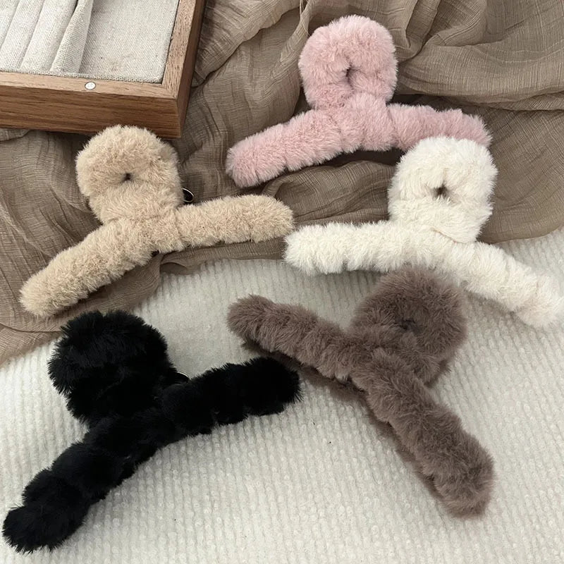 Chic Plush Hair Claw