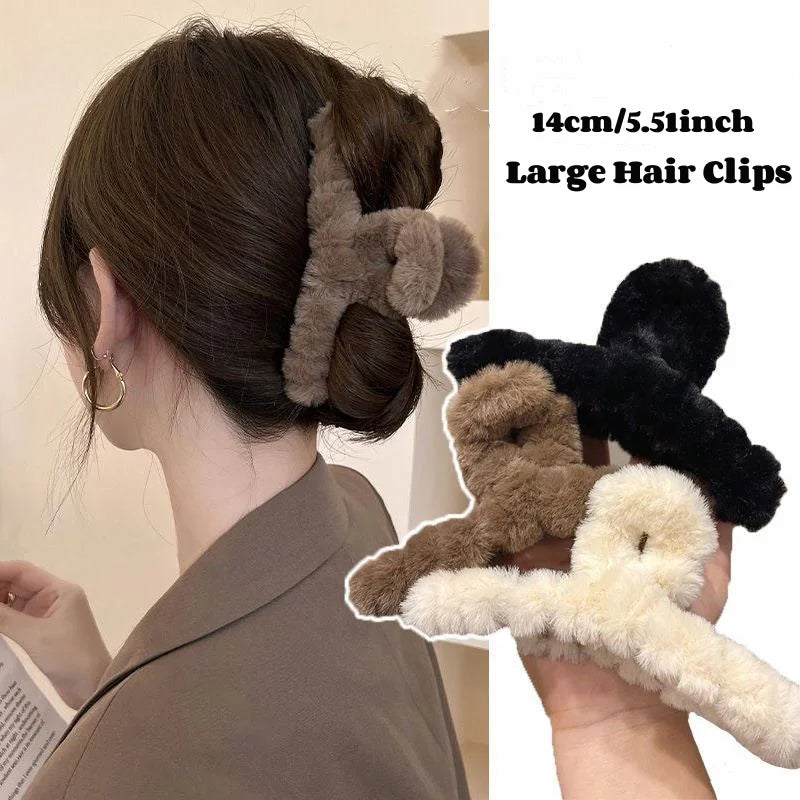Chic Plush Hair Claw
