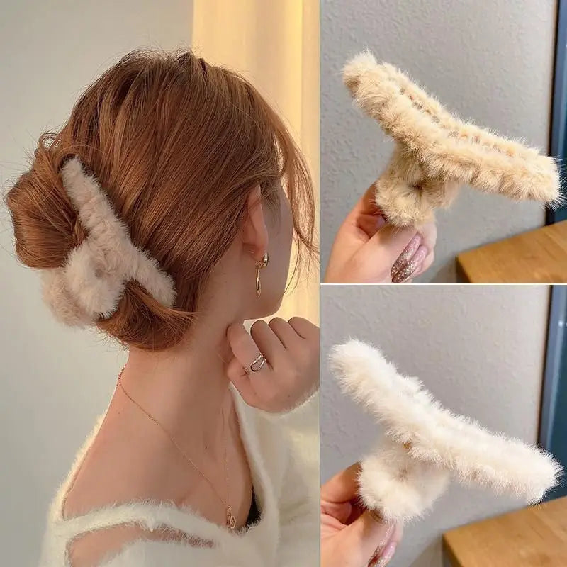 Chic Plush Hair Claw