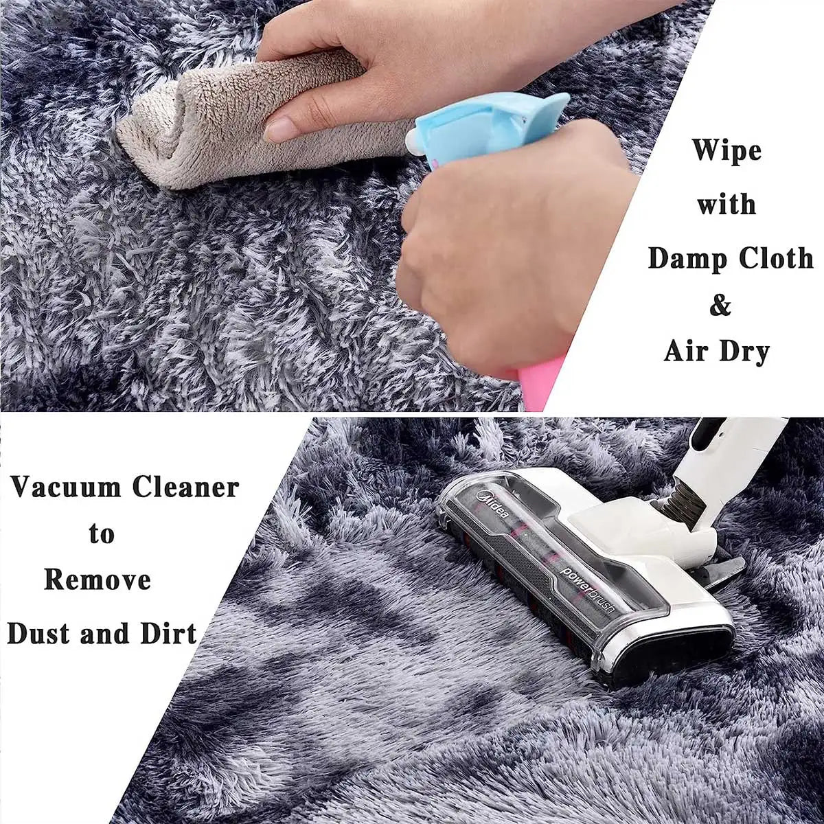 Cozy Living Room Fluffy Rug