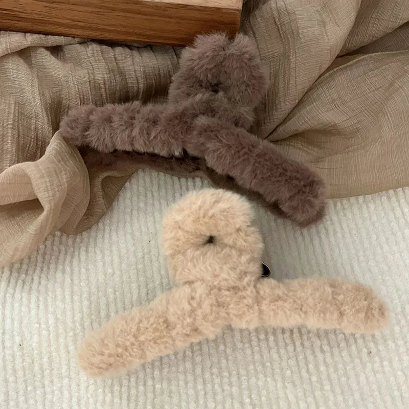 Chic Plush Hair Claw